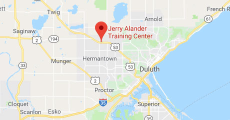 Map of Jerry Alander Training Center Location